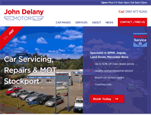 Tablet Screenshot of delany-motors.co.uk